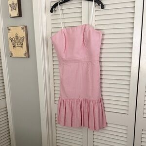 NWT Vineyard Vines Kentucky Derby pink & white dress